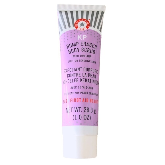 NWT FIRST AID BEAUTY KP Bump Eraser Body Scrub with 10% AHA Trial Size 1 oz. - Picture 5 of 5
